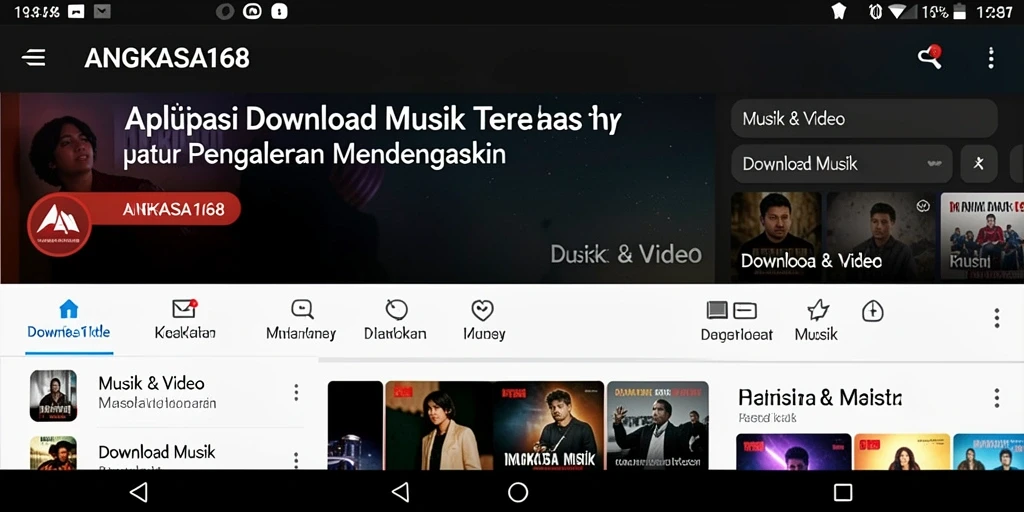 Tampilan antarmuka ANGKASA168 untuk pengalaman Download Musik yang mudah.