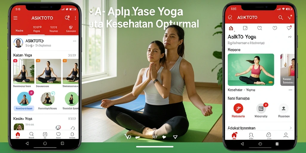 Tampilan antarmuka ASIKTOTO yang menarik dan intuitif untuk pengguna yoga.