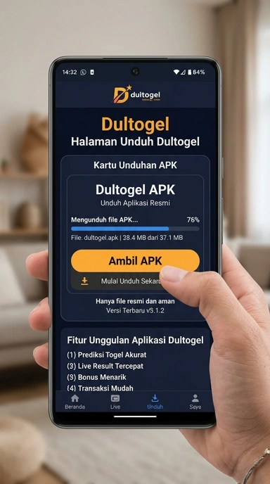 Tampilan halaman APK dultogel